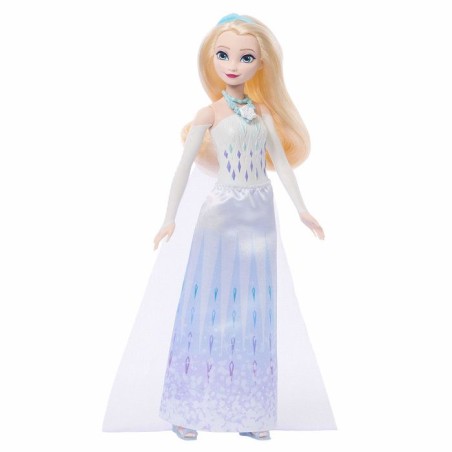 Poupée Jewel Reveal Elsa, La Reine des Neiges, accessoires avec 8 surprises, 1 boîte a bijoux en forme de flocon de neige, 1 b