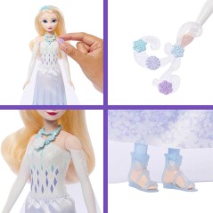 Poupée Jewel Reveal Elsa, La Reine des Neiges, accessoires avec 8 sur