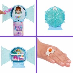 Poupée Jewel Reveal Anna, La Reine des Neiges, accessoires avec 8 surprises, 1 boîte a bijoux en forme de flocon de neige, 1 b