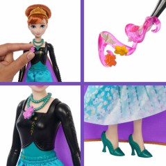 Poupée Jewel Reveal Anna, La Reine des Neiges, accessoires avec 8 sur