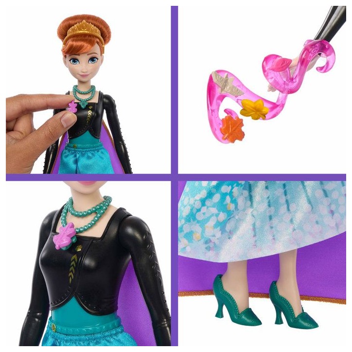 Poupée Jewel Reveal Anna, La Reine des Neiges, accessoires avec 8 surprises, 1 boîte a bijoux en forme de flocon de neige, 1 b Poupée Jewel Reveal Anna, La Reine des Neiges, accessoires avec 8 surprises, 1 boîte a bijoux en forme de flocon de neige, 1 b