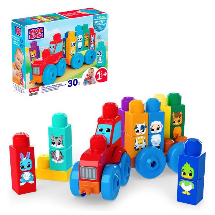 Le tracteur des animaux - des 1 an et demi - Mega Blocks - JKG33