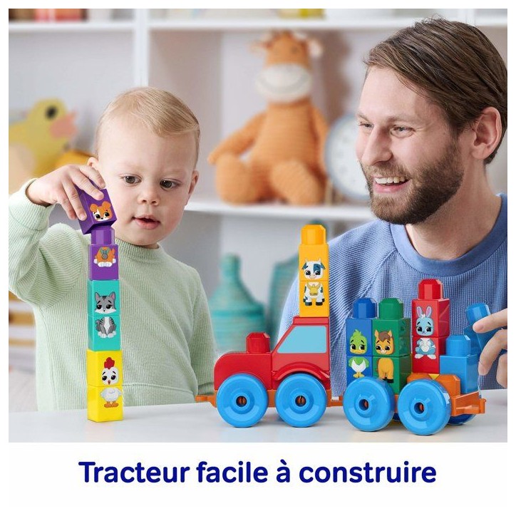 Le tracteur des animaux - des 1 an et demi - Mega Blocks - JKG33