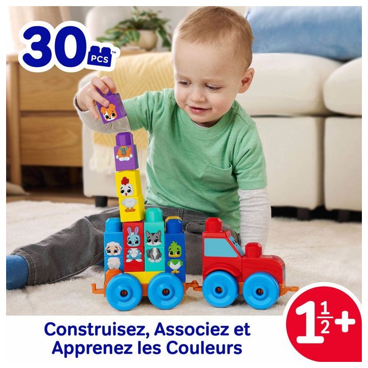 Le tracteur des animaux - des 1 an et demi - Mega Blocks - JKG33