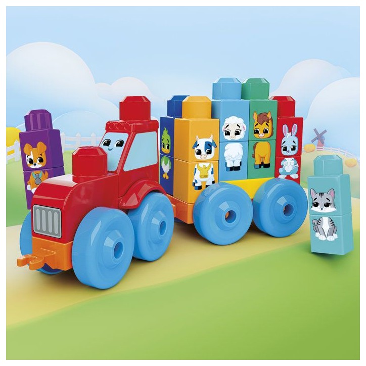 Le tracteur des animaux - des 1 an et demi - Mega Blocks - JKG33