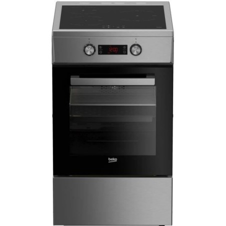 Cuisiniere induction - BEKO - FSM58301XCDT - 3 foyers - 9200 W - 60 cm