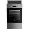 Cuisiniere induction - BEKO - FSM58301XCDT - 3 foyers - 9200 W - 60 cm