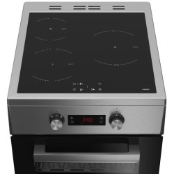 Cuisiniere induction - BEKO - FSM58301XCDT - 3 foyers - 9200 W - 60 cm