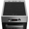 Cuisiniere induction - BEKO - FSM58301XCDT - 3 foyers - 9200 W - 60 cm