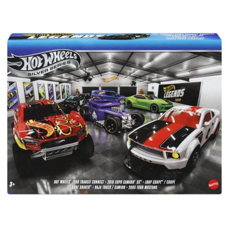 Hot Wheels Coffret Legends, lot de 6 véhicules et camions - en métal