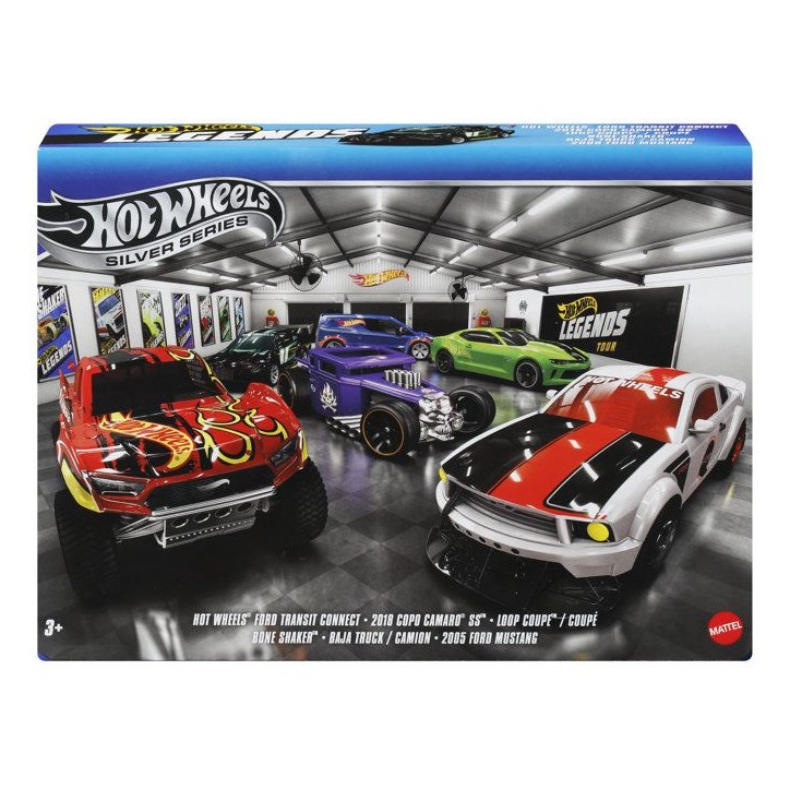 Hot Wheels Coffret Legends, lot de 6 véhicules et camions - en métal moulé - échelle 1/64 - a collectionner - JLB24 Hot Wheels Coffret Legends, lot de 6 véhicules et camions - en métal moulé - échelle 1/64 - a collectionner - JLB24