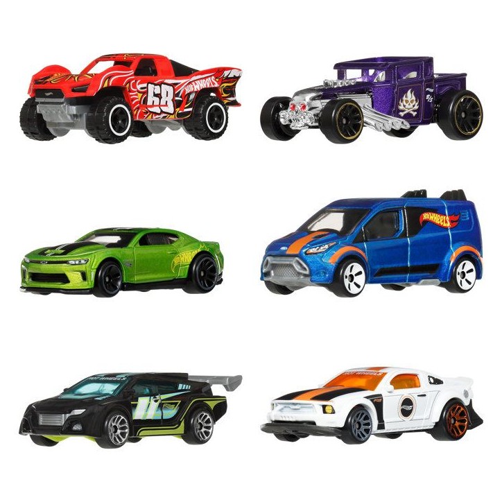 Hot Wheels Coffret Legends, lot de 6 véhicules et camions - en métal moulé - échelle 1/64 - a collectionner - JLB24 Hot Wheels Coffret Legends, lot de 6 véhicules et camions - en métal moulé - échelle 1/64 - a collectionner - JLB24