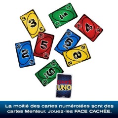 UNO Liar's - Jeu de cartes pour adultes, enfants, familles - Jeu d'ast
