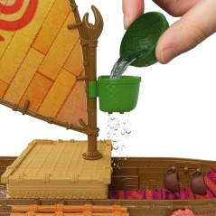 Coffret La Grande Pirogue de Vaiana avec 5 Zones de Jeu, 9 Accessoires