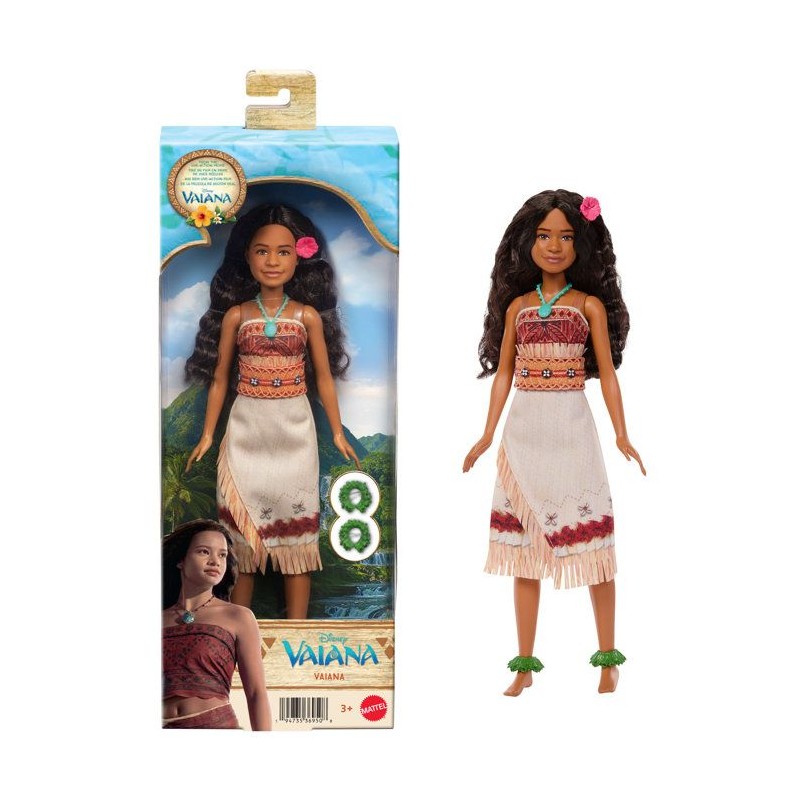 Poupée Vaiana Avec Tenue Amovible - Disney - JLV15 - Des 3 ans