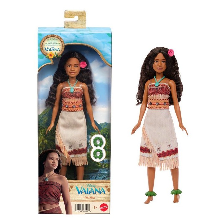 Poupée Vaiana Avec Tenue Amovible - Disney - JLV15 - Des 3 ans
