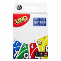 UNO BRAILLE - Jeu de cartes - Pour Joueurs Aveugles Ou Malvoyants - Ma