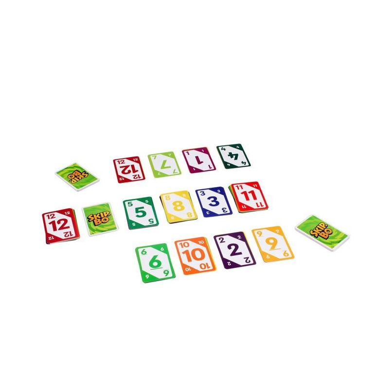 SKIP-BO - Jeu de cartes pour les enfants, adultes et les familles - Ma