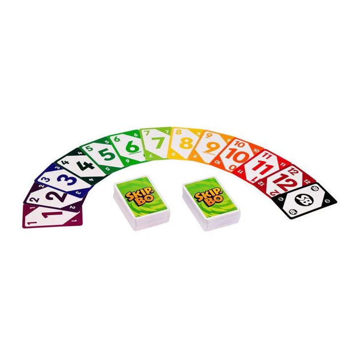 SKIP-BO - Jeu de cartes pour les enfants, adultes et les familles - Mattel Games - JMM20 SKIP-BO - Jeu de cartes pour les enfants, adultes et les familles - Mattel Games - JMM20