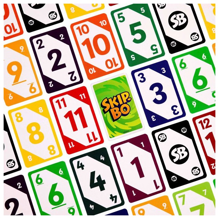 SKIP-BO - Jeu de cartes pour les enfants, adultes et les familles - Mattel Games - JMM20 SKIP-BO - Jeu de cartes pour les enfants, adultes et les familles - Mattel Games - JMM20