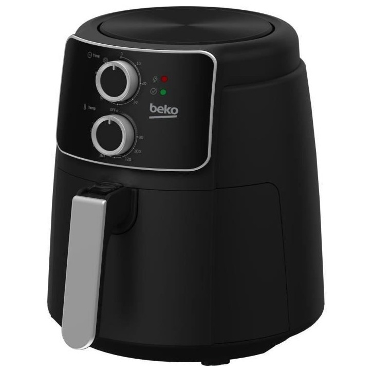 Friteuse multifonction sans huile - BEKO - FRL2242B - 1500 W - 3,9 L pour 0,8 kg de frites - Minuteur coupe circuit - Noir Friteuse multifonction sans huile - BEKO - FRL2242B - 1500 W - 3,9 L pour 0,8 kg de frites - Minuteur coupe circuit - Noir