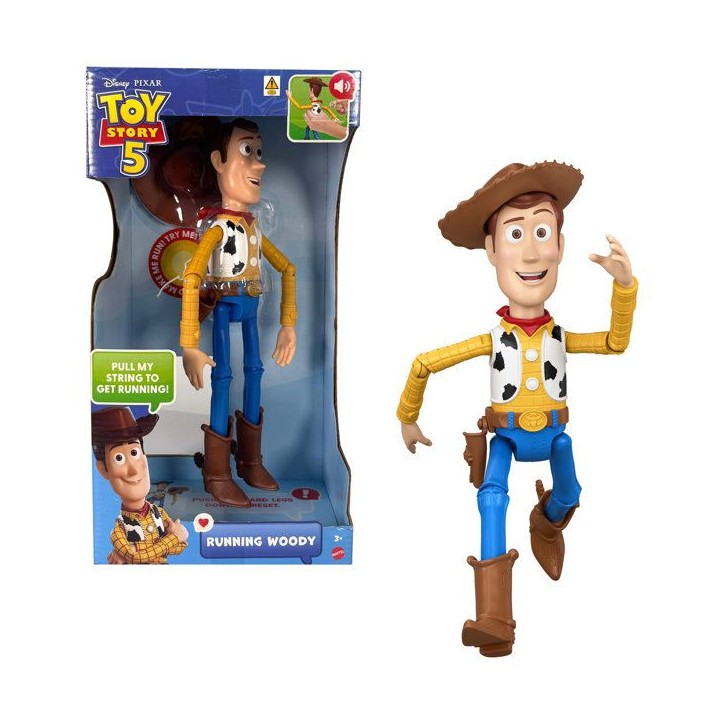 Figurine Woody course effrénée de 30 cm - 50 effets sonores et répliques - Disney Pixar Toy Story 5 - JMW23 - Des 3 ans Figurine Woody course effrénée de 30 cm - 50 effets sonores et répliques - Disney Pixar Toy Story 5 - JMW23 - Des 3 ans