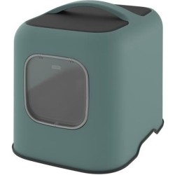 ROTHO - Maison toilette pour chat 51 x 39 x 40 cm - Bac a litiere - Ve