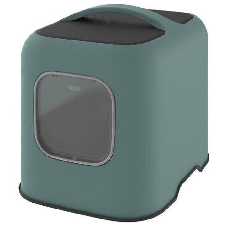 ROTHO - Maison toilette pour chat 51 x 39 x 40 cm - Bac a litiere - Vert de Gui ROTHO - Maison toilette pour chat 51 x 39 x 40 cm - Bac a litiere - Vert de Gui