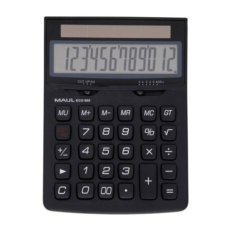 Calculatrice de bureau - MAUL - ECO 850 - 12 chiffres - Noir