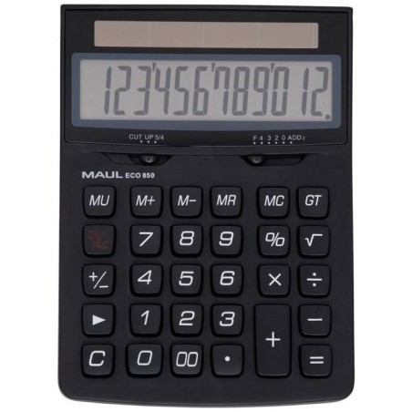 Calculatrice de bureau - MAUL - ECO 850 - 12 chiffres - Noir
