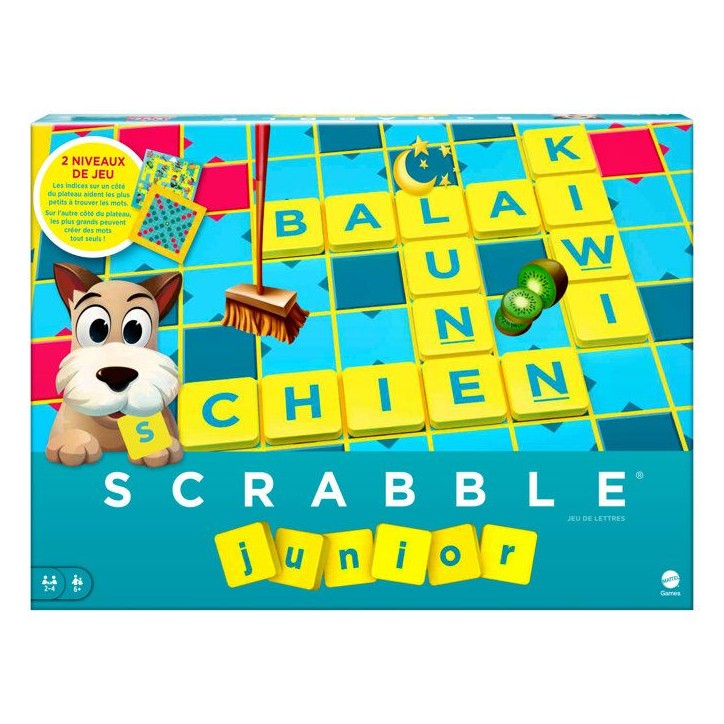 Mattel Games - Scrabble Junior - Jeu de Société - 6 ans et + Y9668 Mattel Games - Scrabble Junior - Jeu de Société - 6 ans et + Y9668