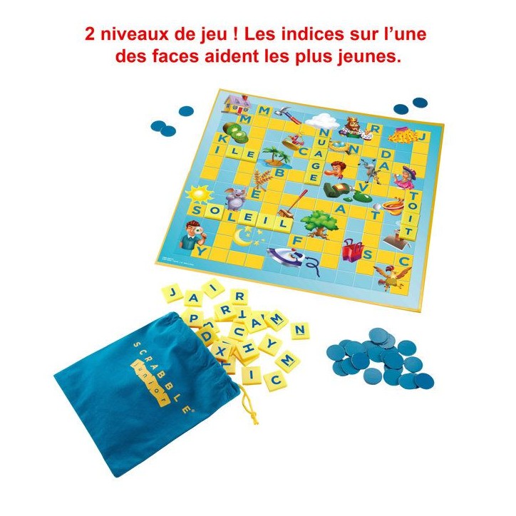 Mattel Games - Scrabble Junior - Jeu de Société - 6 ans et + Y9668 Mattel Games - Scrabble Junior - Jeu de Société - 6 ans et + Y9668