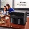 Friteuse multifonction a air chaud - BEKO - FRL5388B - 2400 W - 8,5 L