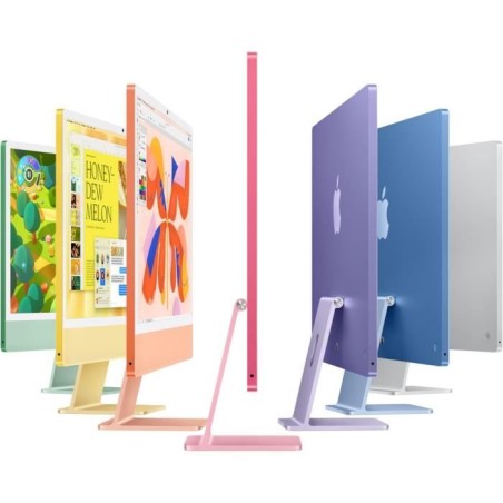 Apple iMac 24 ecran retina 4,5K 512Go SSD 24Go RAM Puce M4 CPU 10 coeurs GPU 10 coeurs Vert (2024)