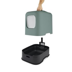 ROTHO - Maison toilette pour chat 51 x 39 x 40 cm - Bac a litiere - Ve