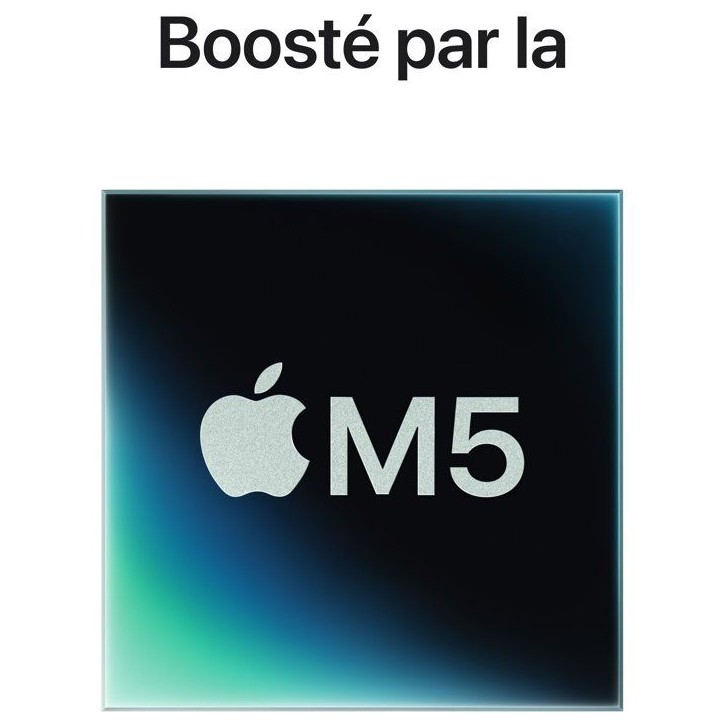APPLE - 14'' MacBook Pro M5 - RAM 24Go - Stockage 1To SSD - CPU 10 coeurs - GPU 10 coeurs - Argent