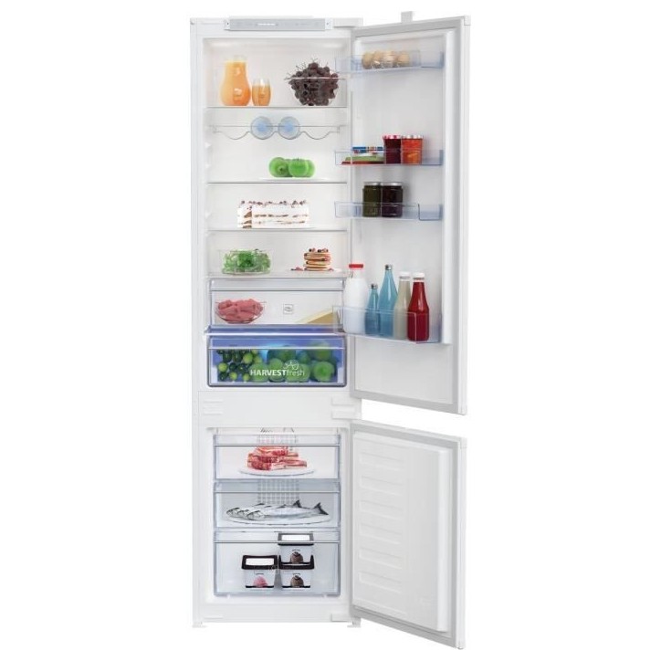 Réfrigérateur combiné BEKO - BCHA306E4SN - portes - intégrable - 289 L (220L+69L) - 193x55x54 cm Réfrigérateur combiné BEKO - BCHA306E4SN - portes - intégrable - 289 L (220L+69L) - 193x55x54 cm