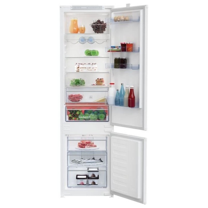 Réfrigérateur combiné BEKO - BCHA306E4SN - portes - intégrable - 289 L (220L+69L) - 193x55x54 cm Réfrigérateur combiné BEKO - BCHA306E4SN - portes - intégrable - 289 L (220L+69L) - 193x55x54 cm