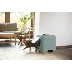 ROTHO - Maison toilette pour chat 51 x 39 x 40 cm - Bac a litiere - Ve
