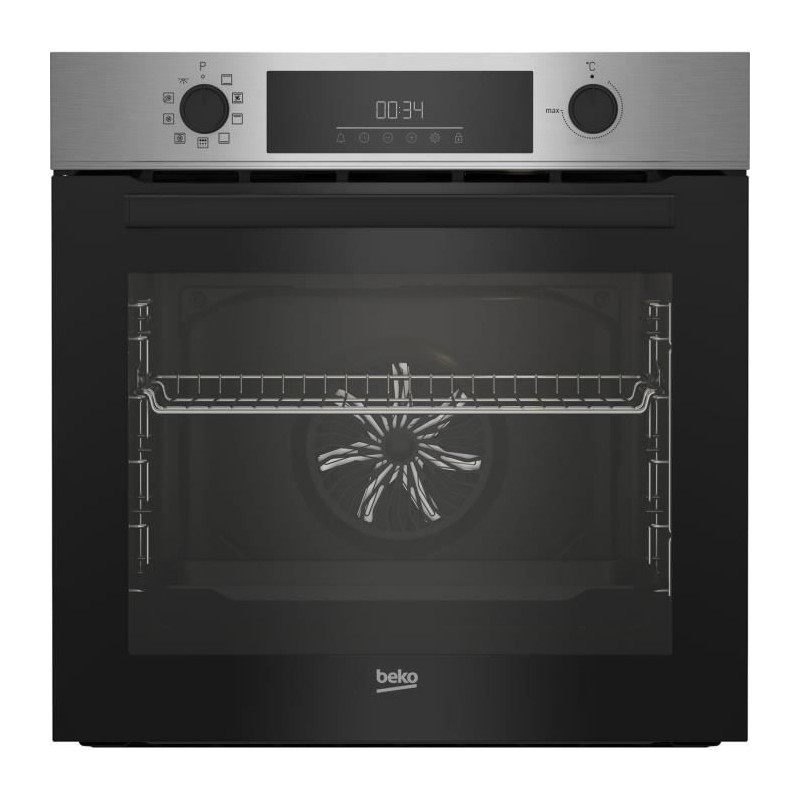 Four encastrable Pyrolyse Chaleur pulsée BEKO BBIM11300XMP Inox - Por Four encastrable Pyrolyse Chaleur pulsée BEKO BBIM11300XMP Inox - Por