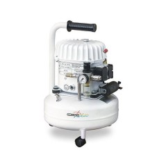 Compresseur - Horizontal - Mecafer - Silencieux - 9 L - Bidon huile 1L