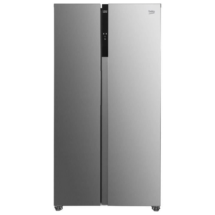 Réfrigérateur Side by Side - BEKO - GNO5323XPN - Froid ventilé - Classe D - 532 L - 177 x 91 x 67 cm - Inox Réfrigérateur Side by Side - BEKO - GNO5323XPN - Froid ventilé - Classe D - 532 L - 177 x 91 x 67 cm - Inox