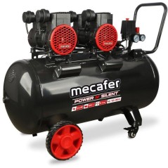 Compresseur - Horizontal - Mecafer - Power N'Silent - 100 L - 3,5 HP -