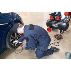 Compresseur - Horizontal - Mecafer - Power N'Silent - 100 L - 3,5 HP -