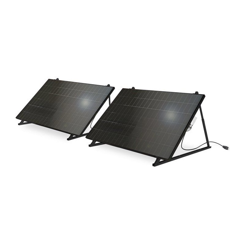 Kit solaire photovoltaique bifacial - MECAFER - 428210 - 2 panneaux -