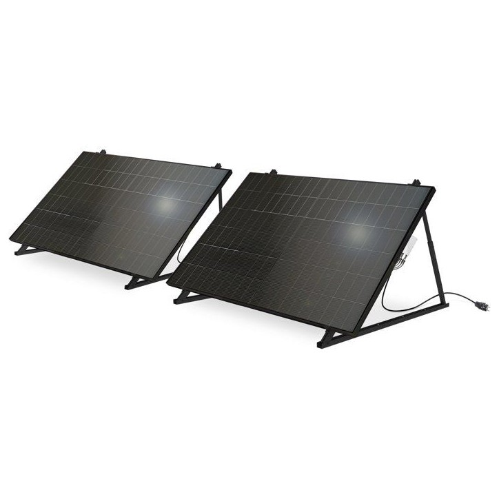 Kit solaire photovoltaique bifacial - MECAFER - 428210 - 2 panneaux - 1000 W Kit solaire photovoltaique bifacial - MECAFER - 428210 - 2 panneaux - 1000 W