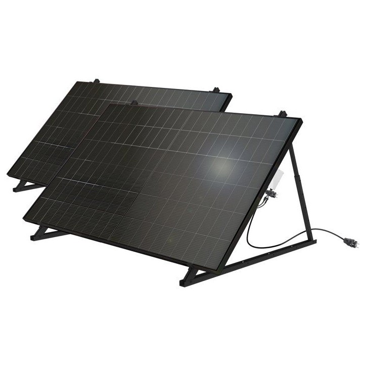 Kit solaire photovoltaique bifacial - MECAFER - 428210 - 2 panneaux - 1000 W Kit solaire photovoltaique bifacial - MECAFER - 428210 - 2 panneaux - 1000 W