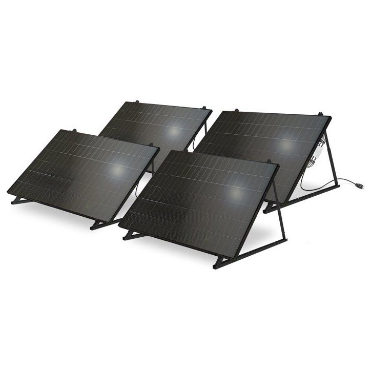 Kit solaire photovoltaique bifacial - MECAFER - 428420 - 4 panneaux - 2000 W