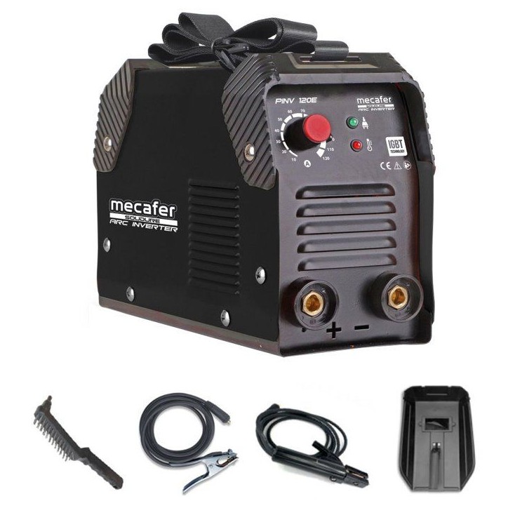 Poste a souder - MECAFER - Inverter MMA - 120 A - Filaire - Noir Poste a souder - MECAFER - Inverter MMA - 120 A - Filaire - Noir