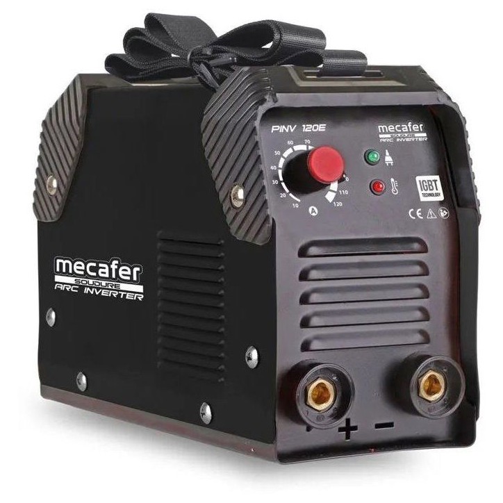 Poste a souder - MECAFER - Inverter MMA - 120 A - Filaire - Noir Poste a souder - MECAFER - Inverter MMA - 120 A - Filaire - Noir